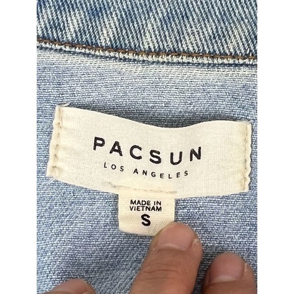 Pacsun womens denim jacket small distressed - Picture 5 of 7